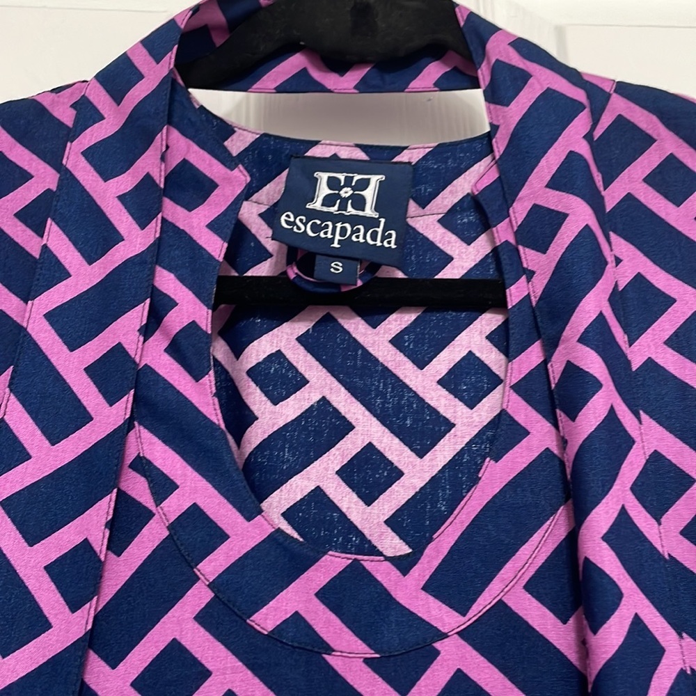 Escapada, Dress, Small, NWT, Geometric, Purple and Navy‎ - Picture 2 of 6